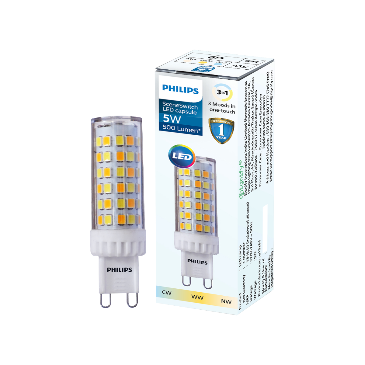Philips G9 LED light bulb