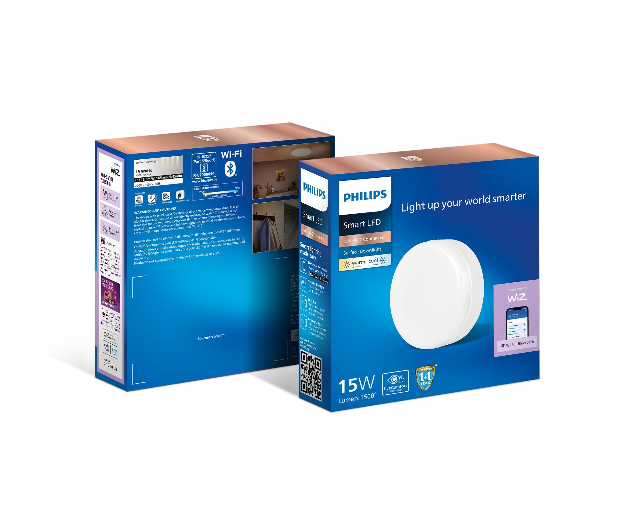 PHILIPS Wiz Rimless Surface Downlighter (Wiz Connected)