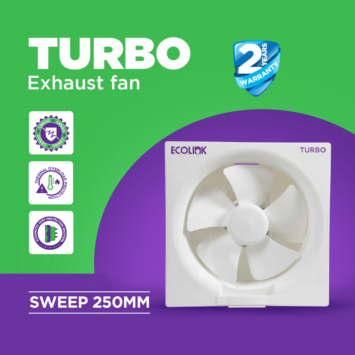 EcoLink Turbo Exhaust Fan