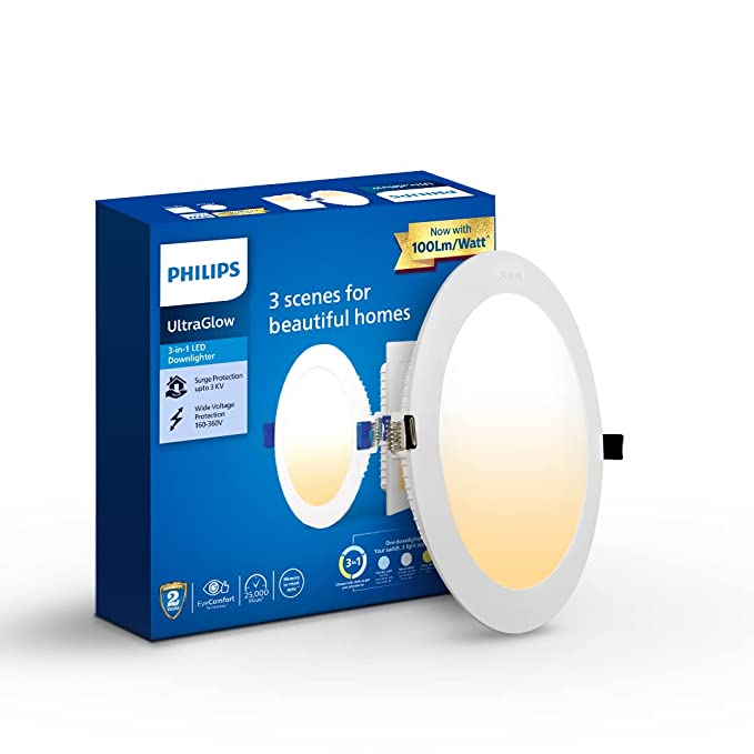 Philips Ultra Glow 3-in-1 LED Downlight