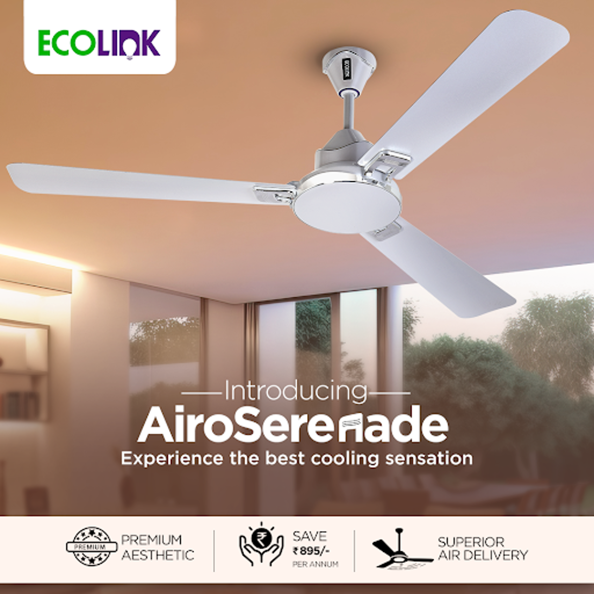 EcoLink AiroSerenade Ceiling Fan