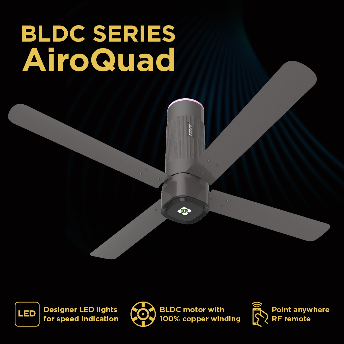 EcoLink Airoquad BLDC Ceiling Fan