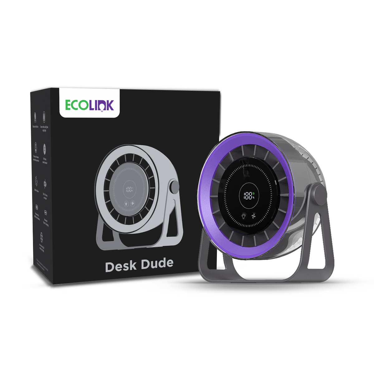 EcoLink Desk Dude Beige Personal Fan