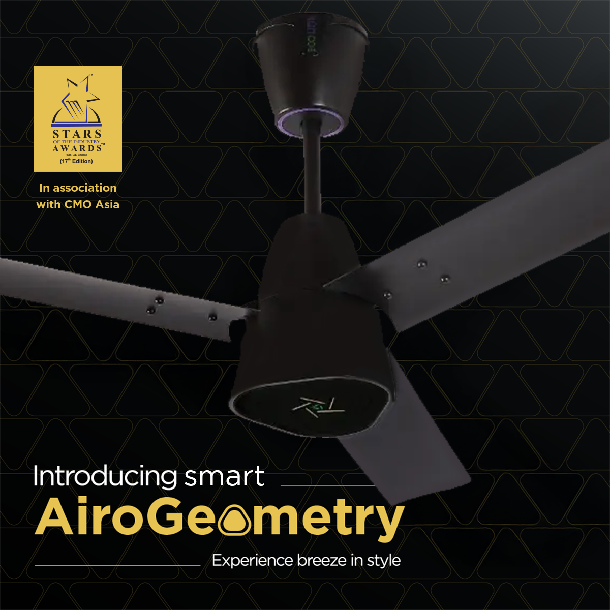EcoLink AiroGeometry Smart Ceiling Fan
