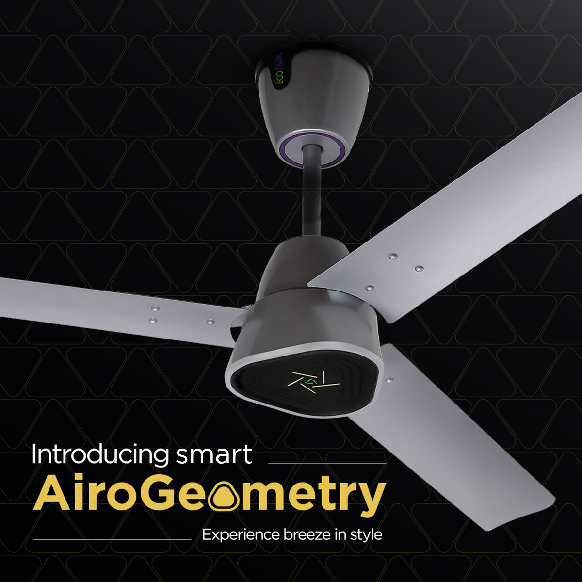 Ecolink AiroGeometry BLDC Smart Ceiling Fan