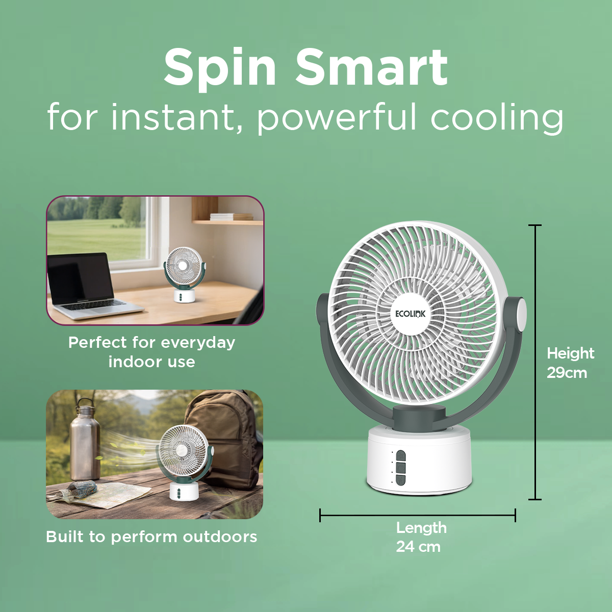 Samart Mini Fan EcoLink Spin Smart Mini Fan – Signify Employee Webshop