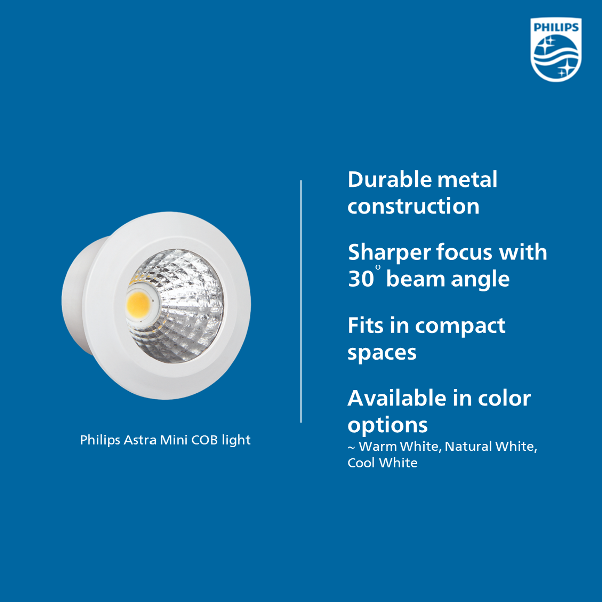 Philips Astra Mini LED COB light