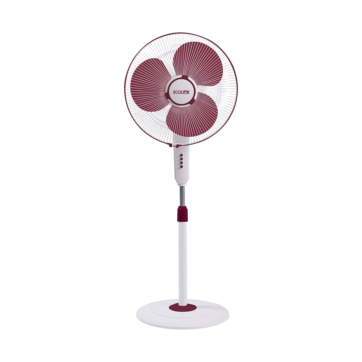 EcoLink Cruiser Neo Pedestal Table Fan (Maroon)