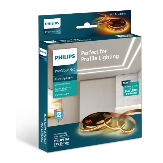 Philips ProGlow Nxt LED strip light (5 meter, 264 LEDs/ meter), driver not included