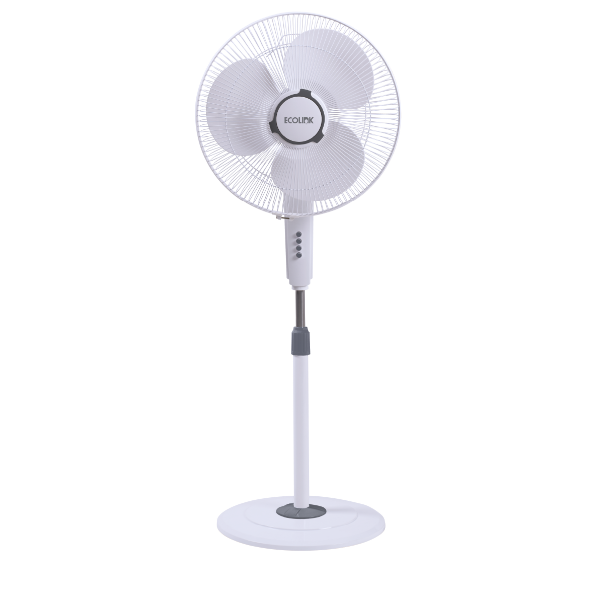 EcoLink Cruiser Neo Pedestal Table Fan (White)