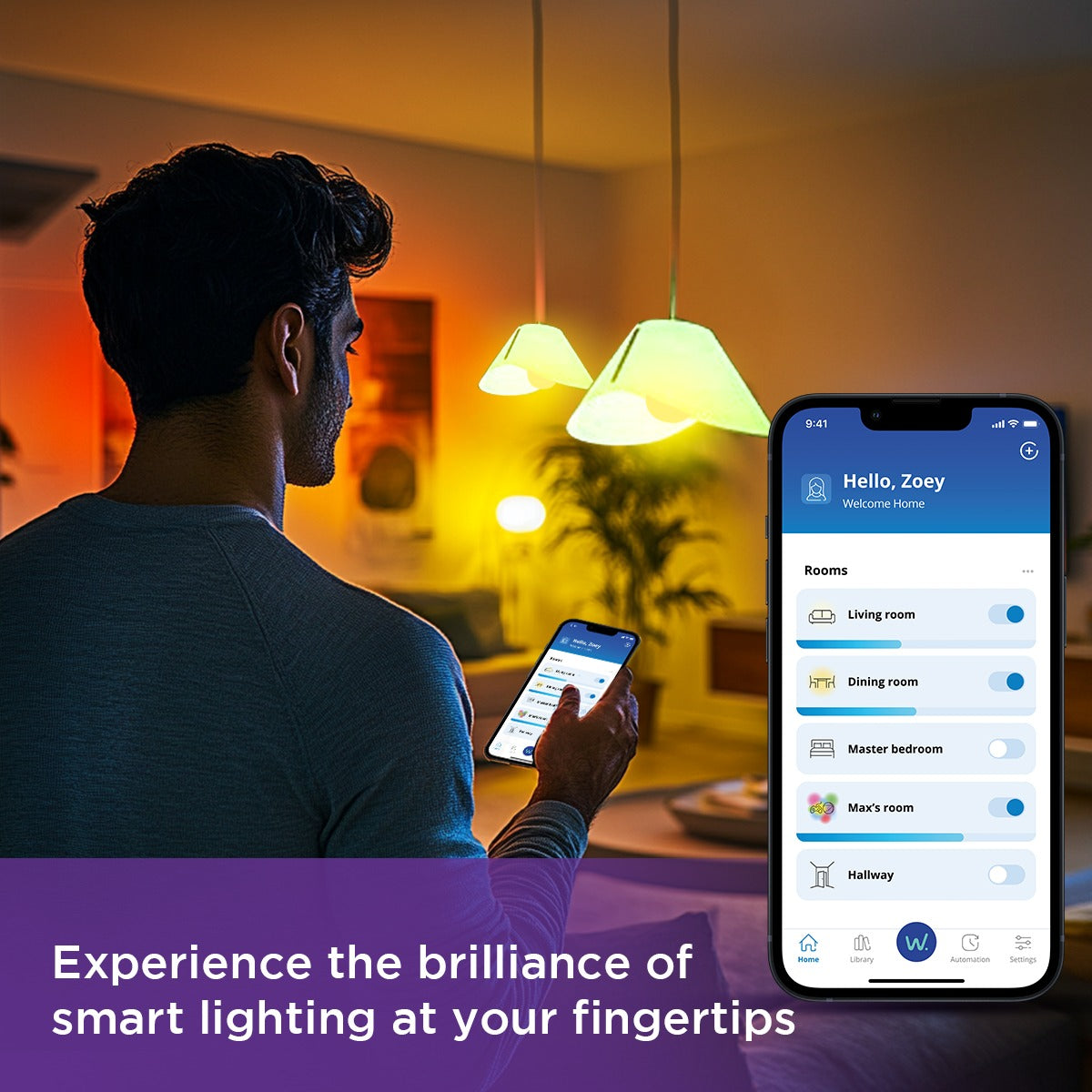 Philips Smart Wi-Fi LED Bulb (Pack of 2)
