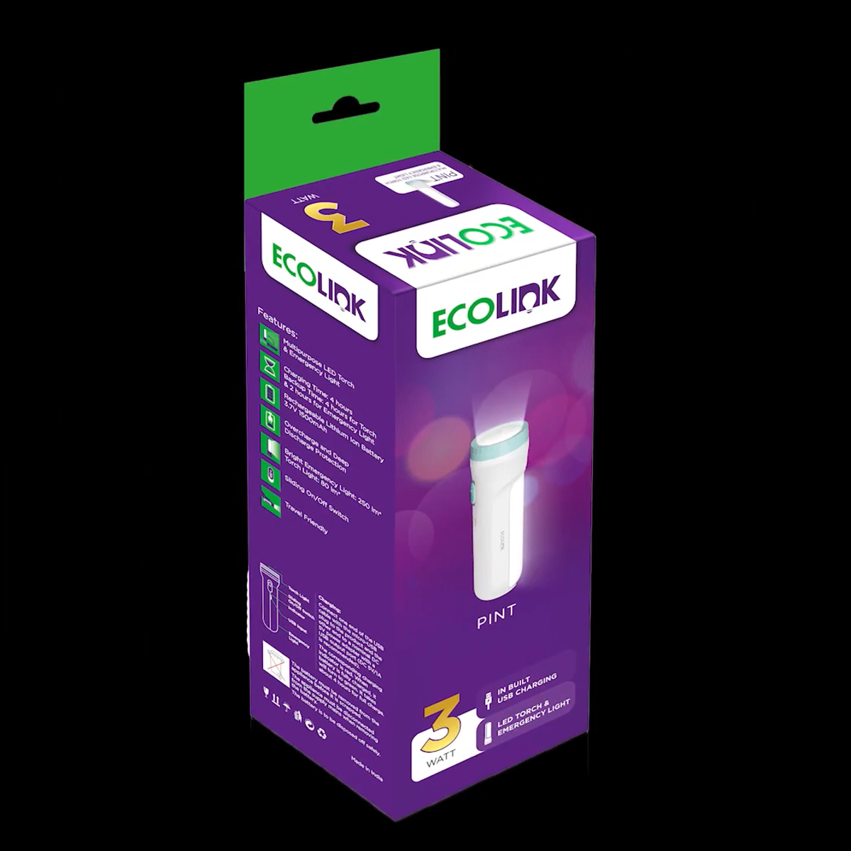 EcoLink Pint LED Torch & Table Lamp